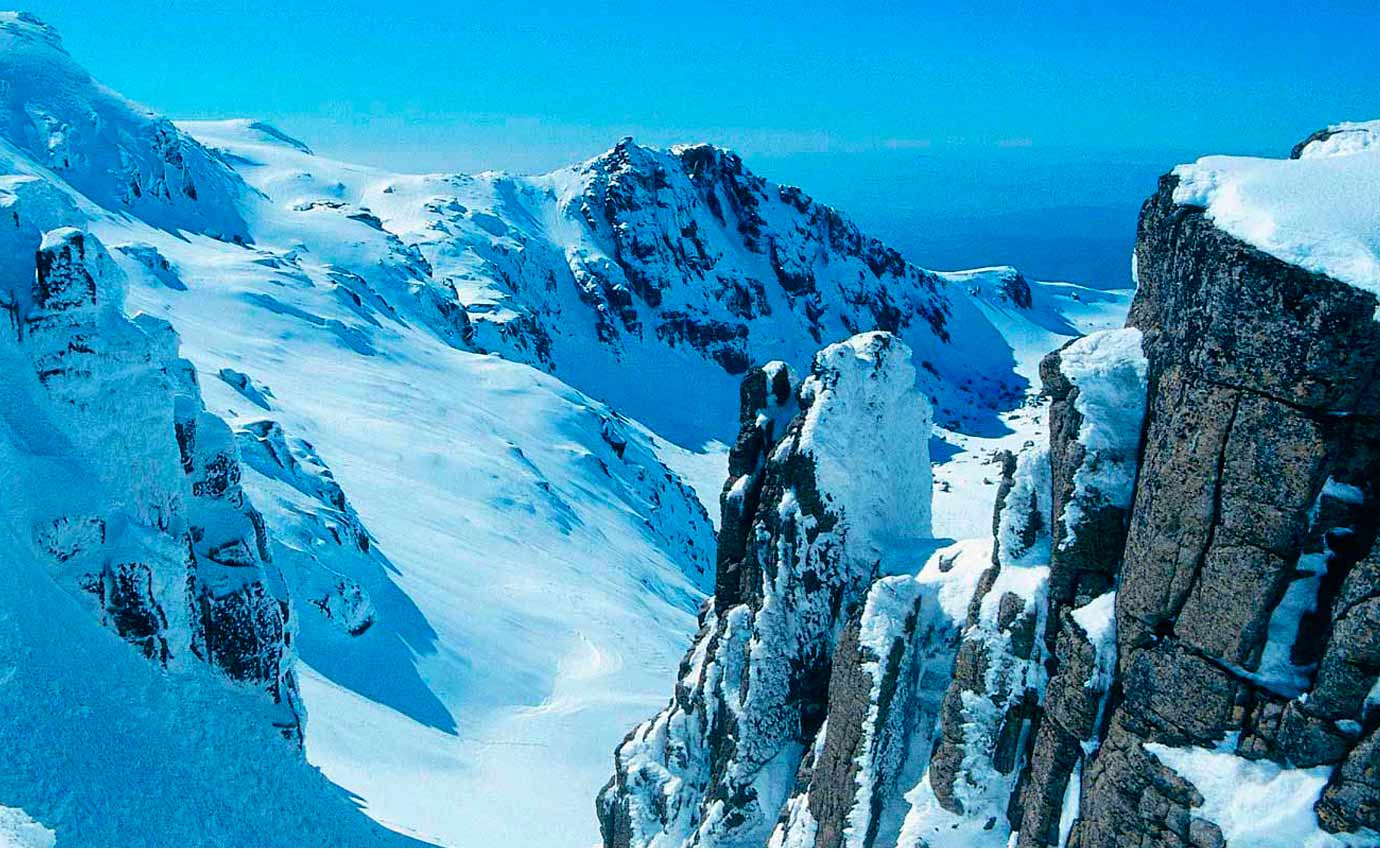 Mountain and snow